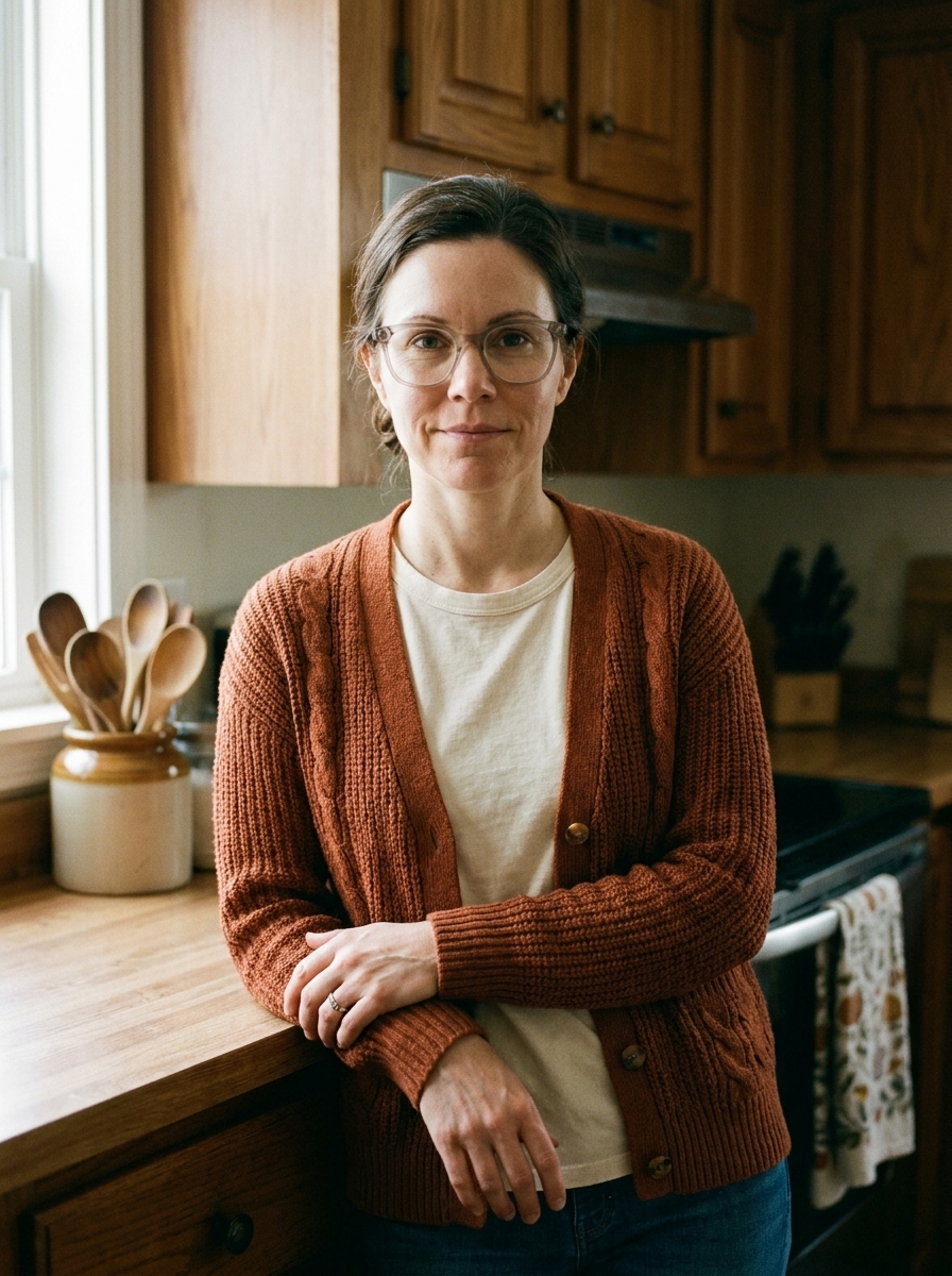 Brenda Carver in her kitchen